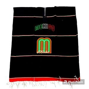 Mexico embroidered poncho